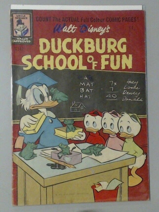 COMIC BOOK WALT DISNEY'S DONALD DUCK DUCKBERG SCHOOL OF FUN G242