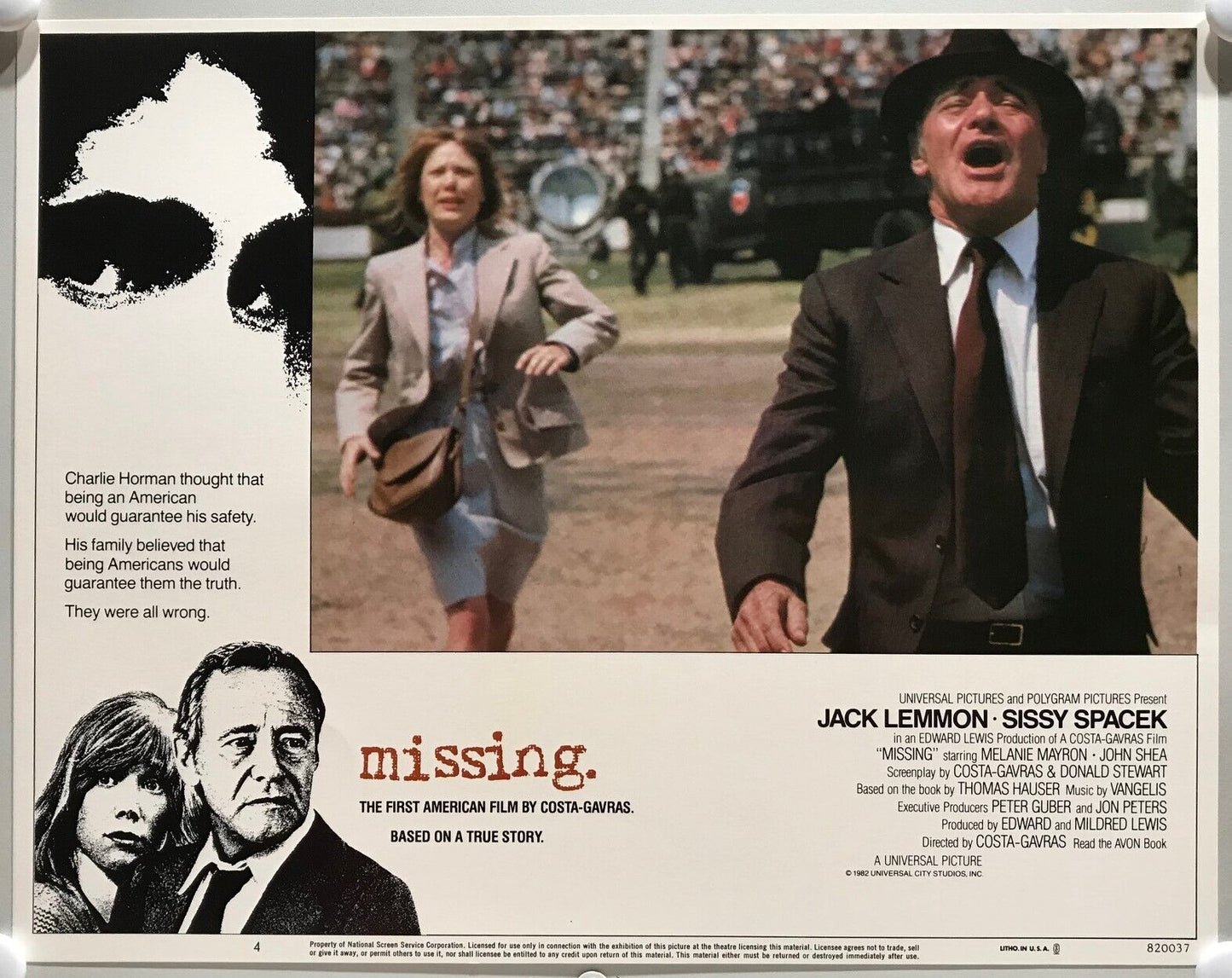 ORIGINAL LOBBY CARDS - MISSING - 1982 - set of 8