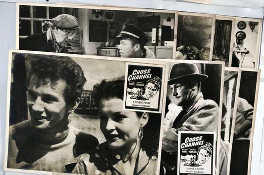 ORIGINAL LOBBY CARDS - CROSS CHANNEL - 1955 - set of 8