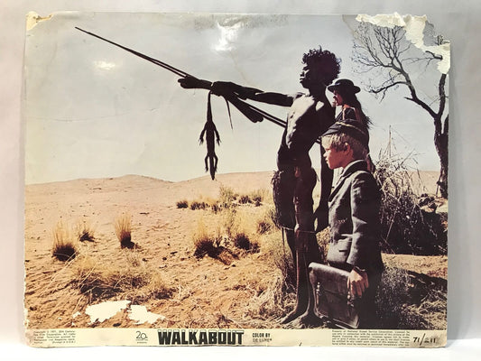 ORIGINAL LOBBY CARD - WALKABOUT (h) - 1971 - key card - Australian