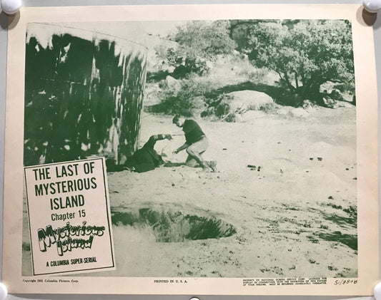 ORIGINAL SERIAL LOBBY CARD - MYSTERIOUS ISLAND (a) - 1951 - chapter 15 - The ...