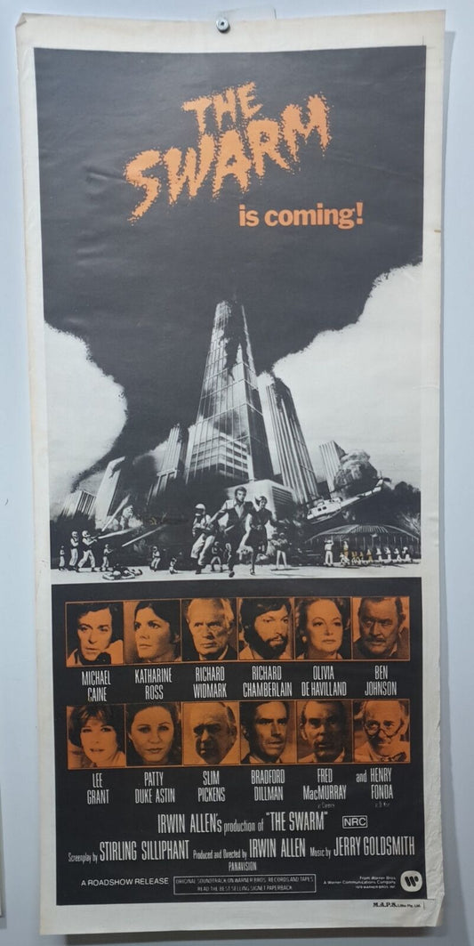 ORIGINAL DAYBILL MOVIE POSTER - THE SWARM - 1978