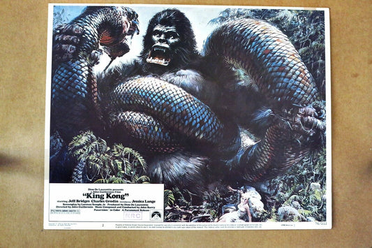ORIGINAL LOBBY CARD - KING KONG - 1976 - key #2 card