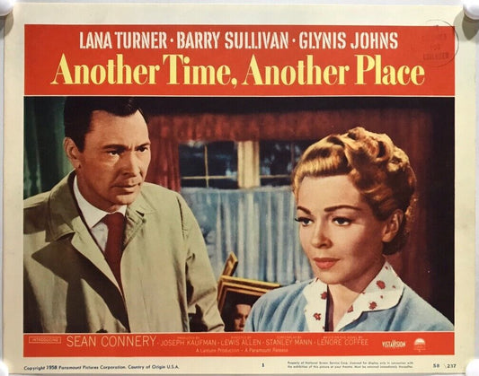 ORIGINAL LOBBY CARDS - ANOTHER TIME, ANOTHER PLACE -1958 - set of 8