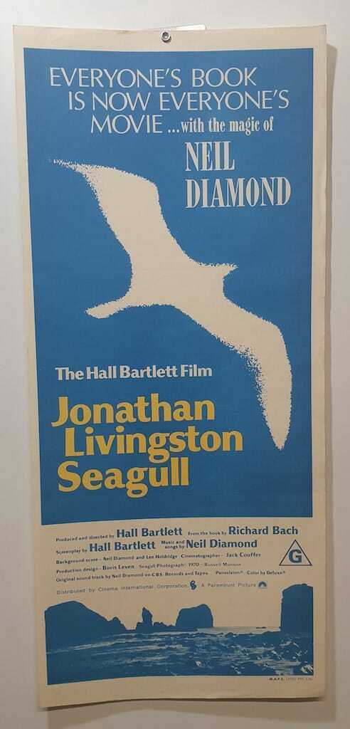 ORIGINAL DAYBILL MOVIE POSTER - JONATHAN LIVINGSTON SEAGULL