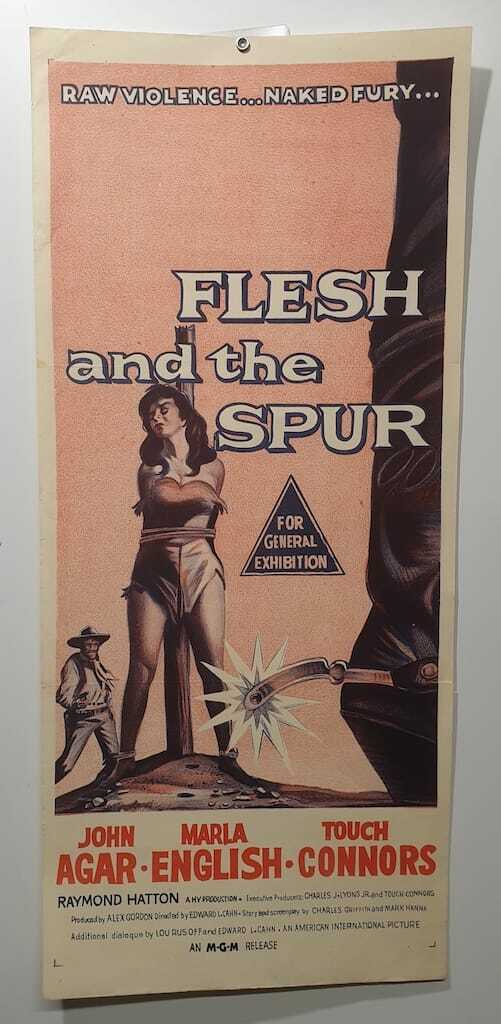 ORIGINAL DAYBILL MOVIE POSTER - FLESH AND THE SPUR