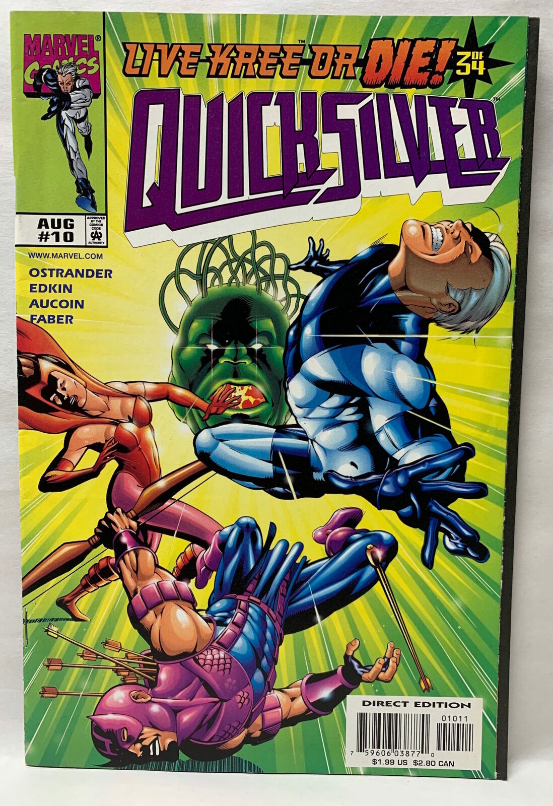 COMIC BOOK - QUICKSILVER #10 LIVE KREE OR DIE