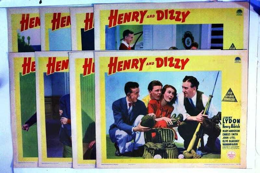 ORIGINAL LOBBY CARDS - HENRY AND DIZZY - 1942 - set of 8