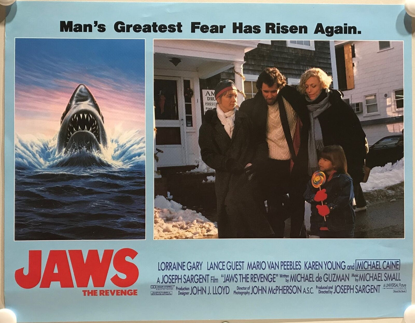 ORIGINAL LOBBY CARD - JAWS: THE REVENGE (a) - 1987 - key card