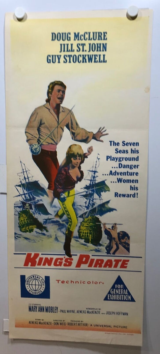 ORIGINAL DAYBILL MOVIE POSTER - KING'S PIRATE