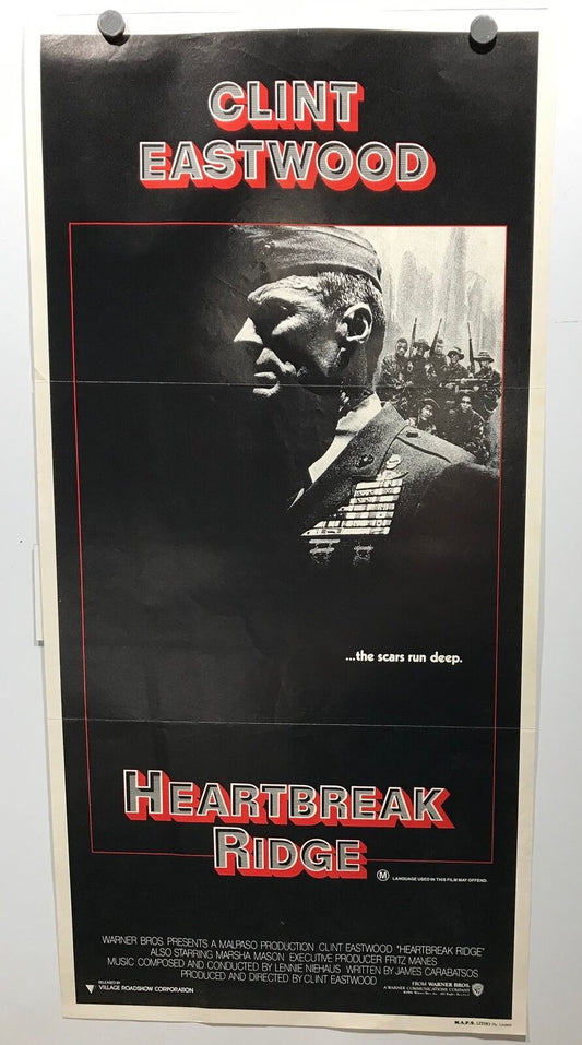 ORIGINAL DAYBILL MOVIE POSTER - HEARTBREAK RIDGE