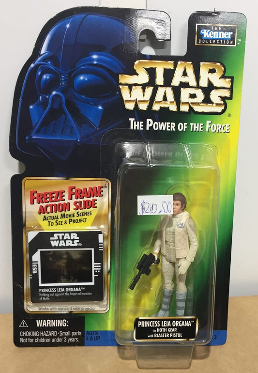 STAR WARS - KENNER - POTF - PRINCESS LEIA ORGANA - in Hoth Gear & Blaster Pistol