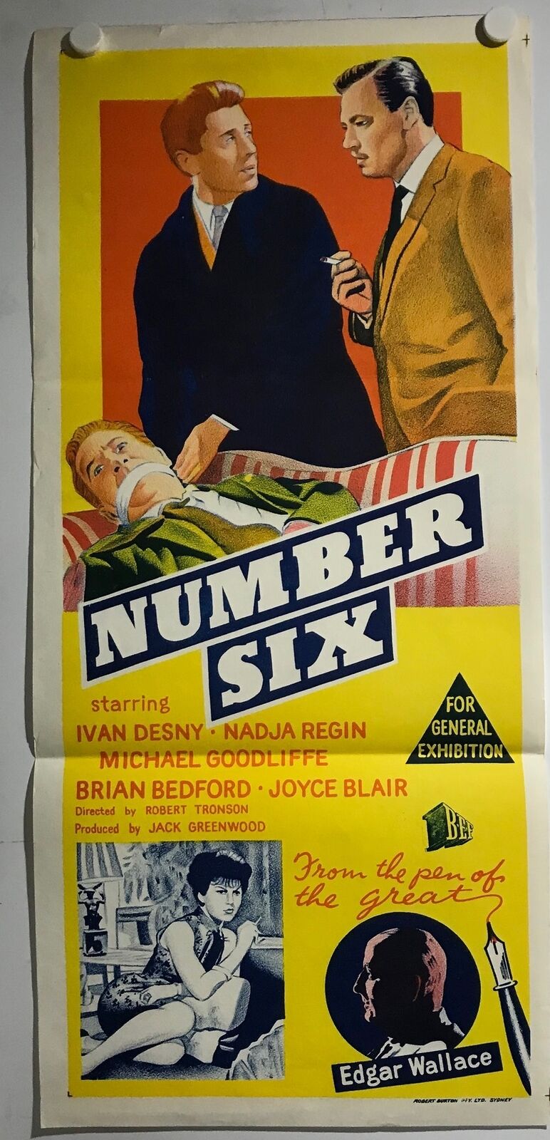 ORIGINAL DAYBILL MOVIE POSTER - NUMBER SIX