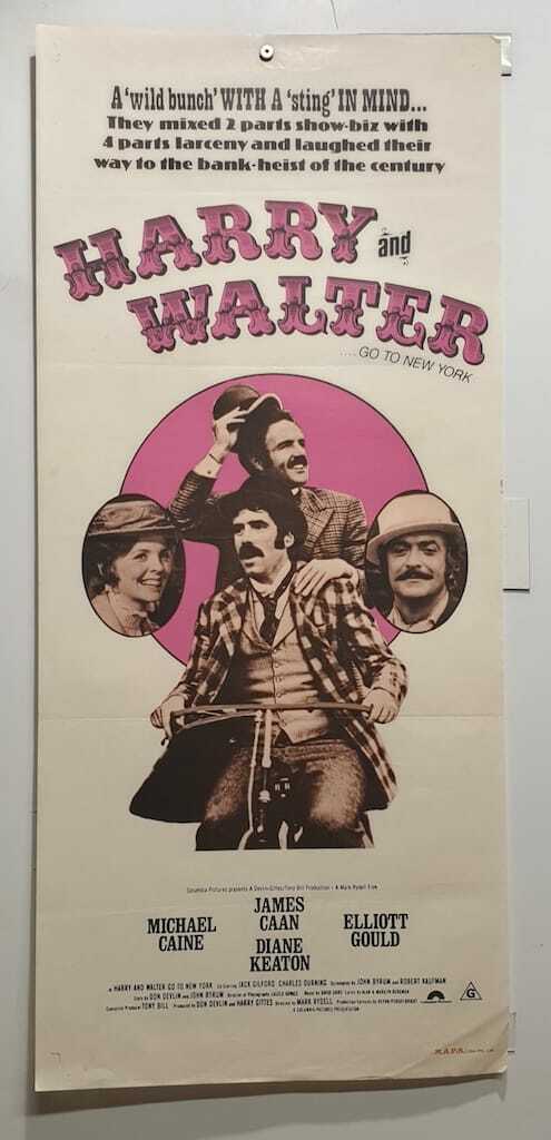 ORIGINAL DAYBILL MOVIE POSTER - HARRY AND WALTER GO TO NEW YORK