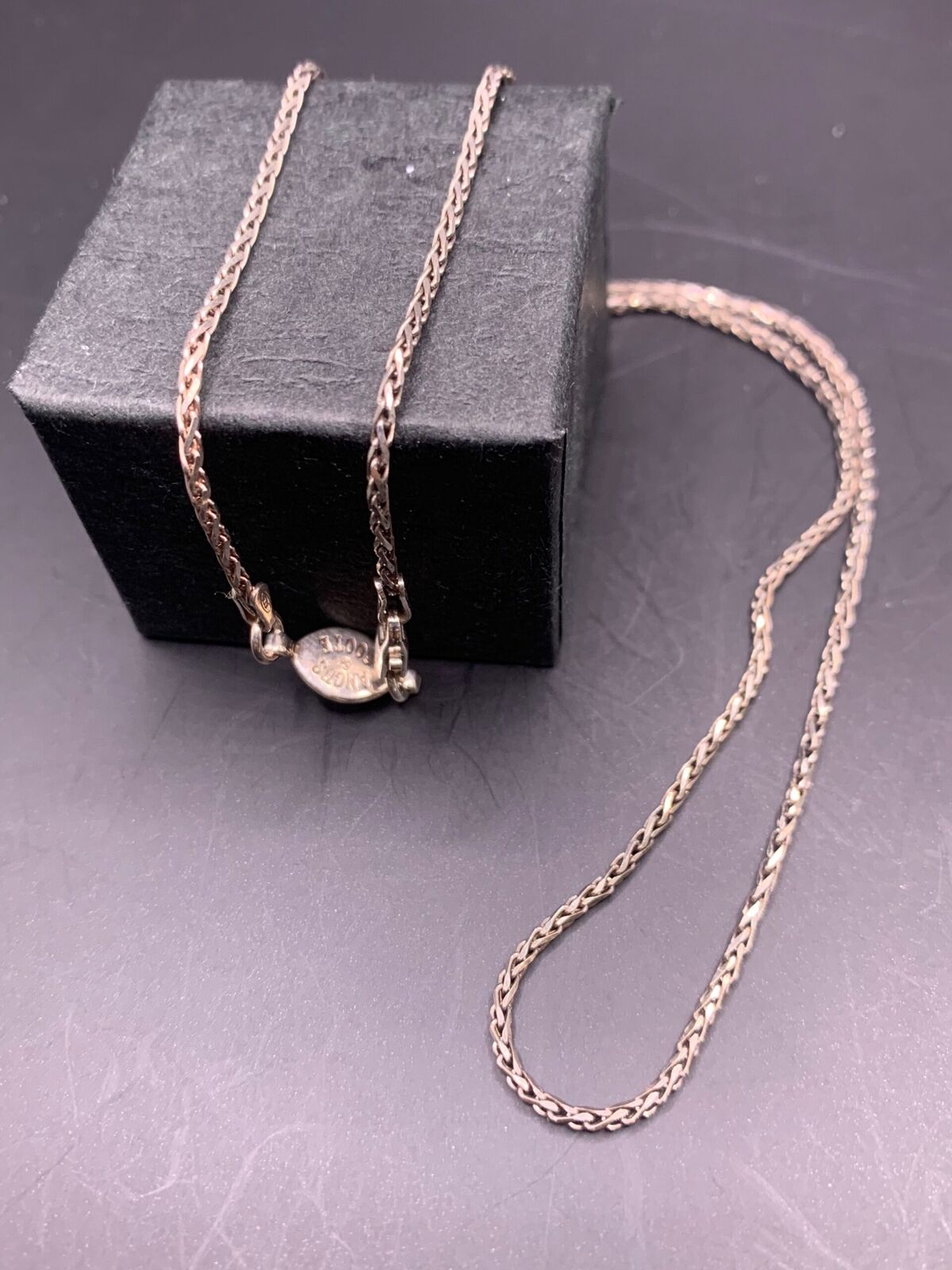 STERLING SILVER CURB CHAIN NECKLACE - THIN CHAIN NECKLACE