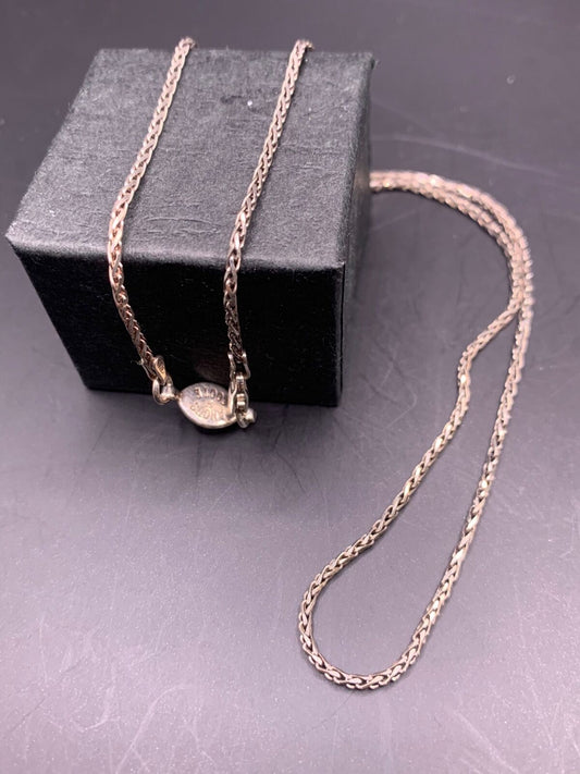 STERLING SILVER CURB CHAIN NECKLACE - THIN CHAIN NECKLACE