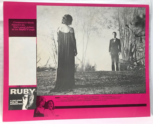 ORIGINAL LOBBY CARD - RUBY (a) - 1977 - title card - Australia