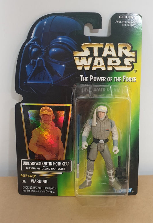 STAR WARS - KENNER - POTF - LUKE SKYWALKER - IN HOTH GEAR - with Blaster Pistol