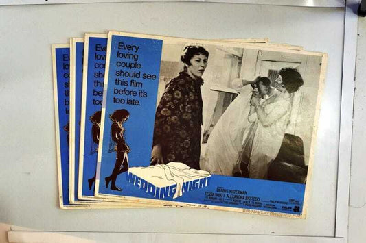 ORIGINAL LOBBY CARDS - WEDDING NIGHT - 1970 - set of 8