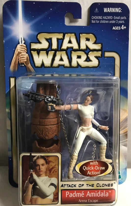 STAR WARS - HASBRO - AOTC - PADME AMIDALA - "ARENA ESCAPE" - with Blaster, Arena