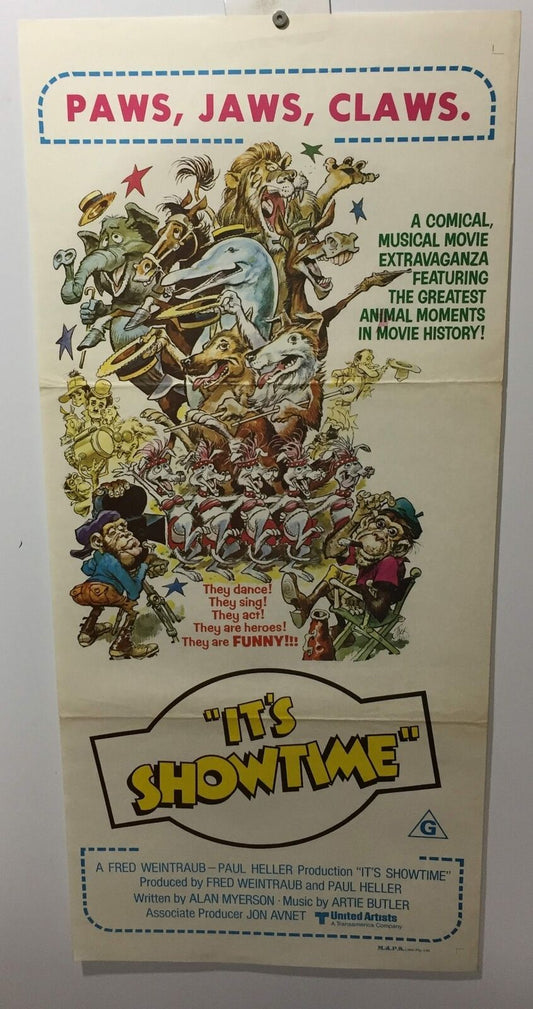 ORIGINAL DAYBILL MOVIE POSTER - IT'S SHOWTIME