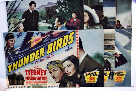 ORIGINAL LOBBY CARDS - THUNDER BIRDS - 1942 - set of 8