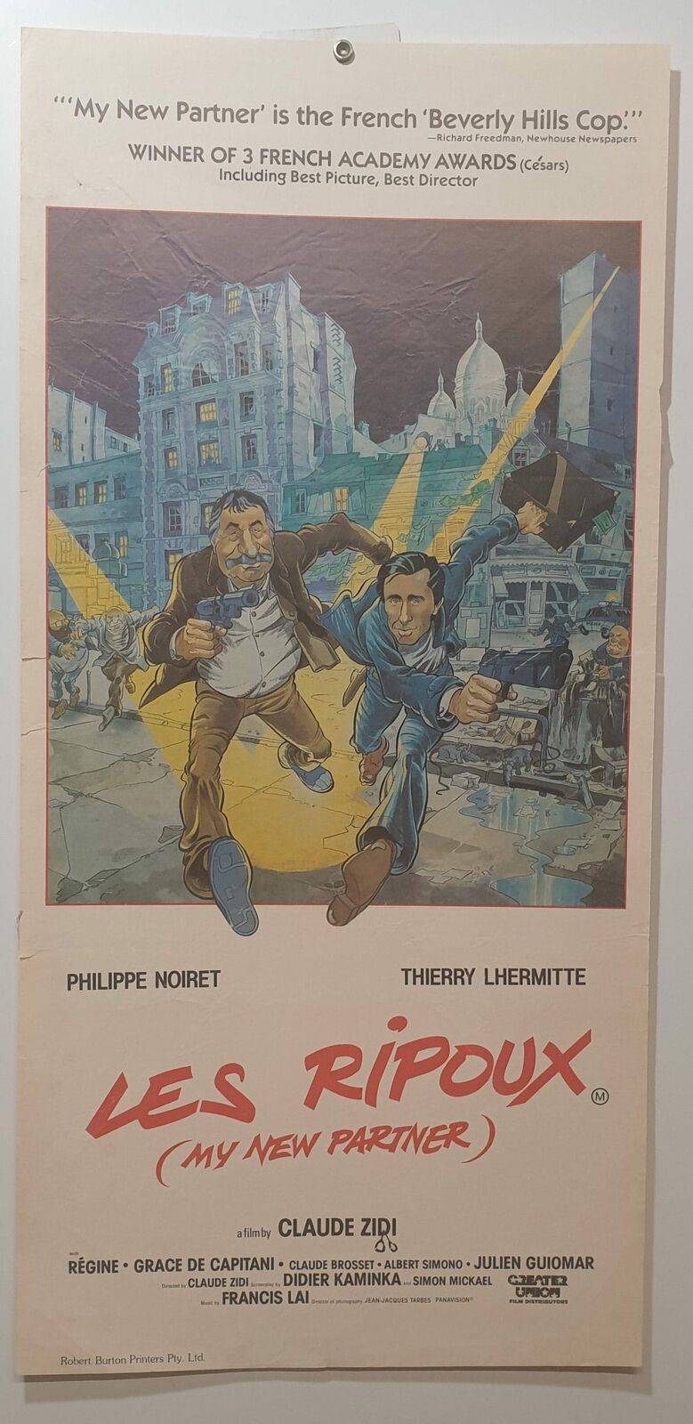 ORIGINAL DAYBILL MOVIE POSTER - LES RIPOUX - My New Partner