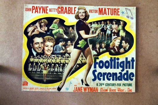 ORIGINAL LOBBY CARD - FOOTLIGHT SERENADE - 1942 - title card