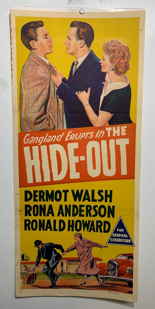 ORIGINAL DAYBILL MOVIE POSTER - HIDE-OUT