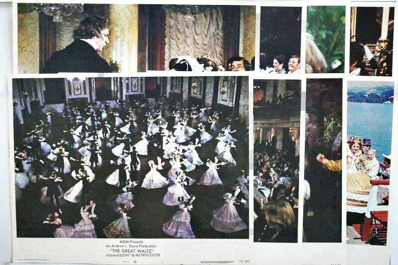 ORIGINAL LOBBY CARDS - THE GREAT WALTZ - 1972 - set of 8