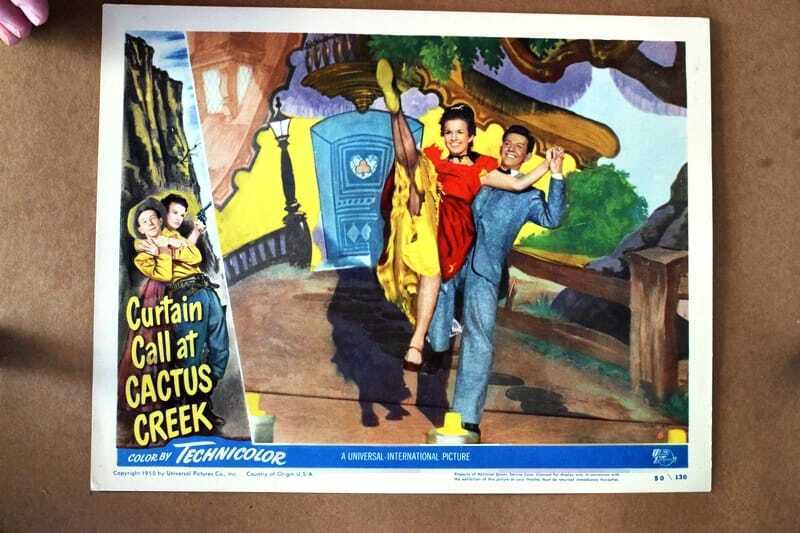 ORIGINAL LOBBY CARD - CURTAIN CALL AT CACTUS CREEK - 1950 - key card #6