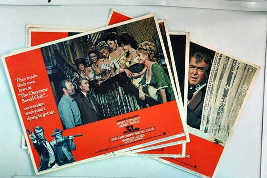 ORIGINAL LOBBY CARDS - CHEYENNE SOCIAL CLUB - 1970 - set of 8