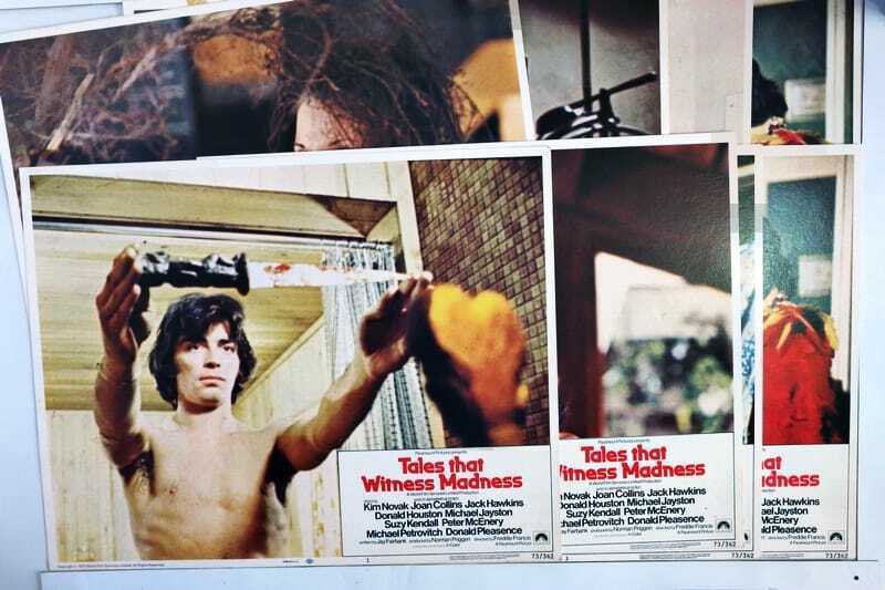 ORIGINAL LOBBY CARDS - TALES THAT WITNESS MADNESS - 1973 - set of 8