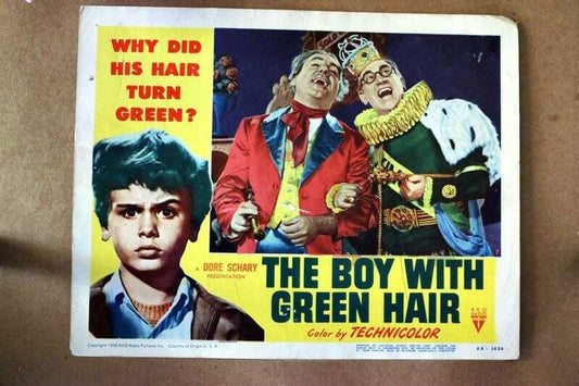 ORIGINAL LOBBY CARD - BOY WITH GREEN HAIR - 1948 - key card