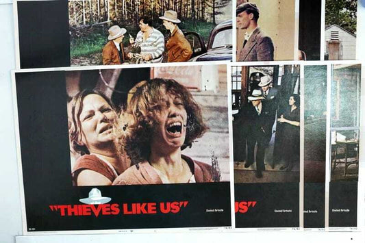 ORIGINAL LOBBY CARDS - THIEVES LIKE US - 1974 - set of 8