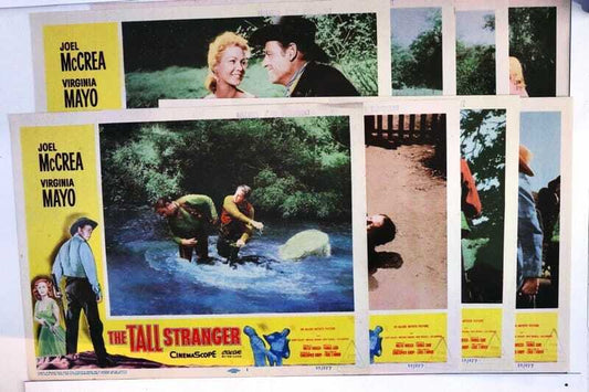 ORIGINAL LOBBY CARDS - THE TALL STRANGER - 1957 - set of 8