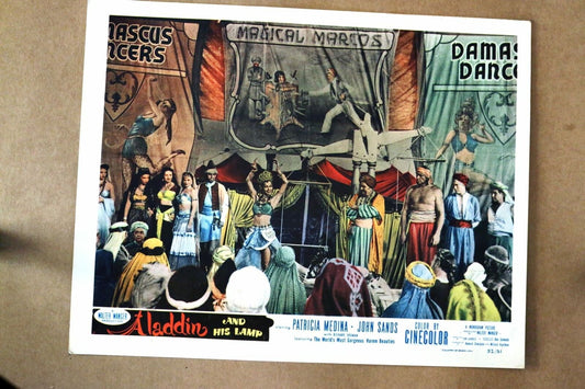 ORIGINAL LOBBY CARD - ALADDIN AND HIS LAMP - 1952 - Title card - Patricia Medina John Sands