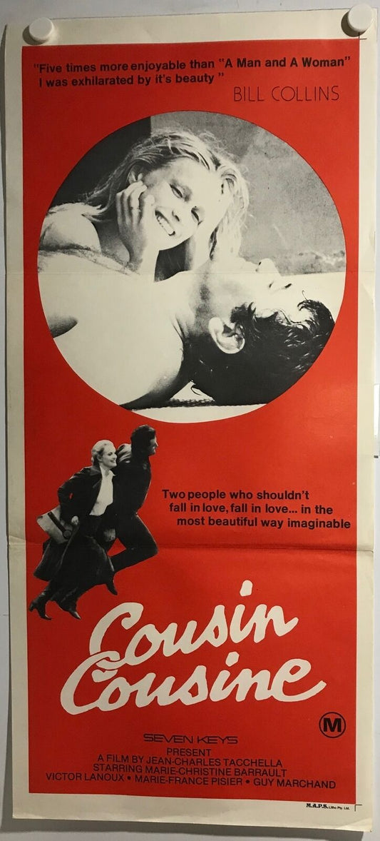 ORIGINAL DAYBILL MOVIE POSTER - COUSIN COUSINE