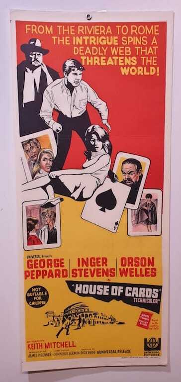 ORIGINAL DAYBILL MOVIE POSTER - HOUSE OF CARDS