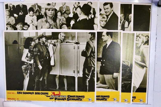 ORIGINAL LOBBY CARDS - THE WICKED DREAMS OF PAULA SCHULTZ - 1968 - set of 8