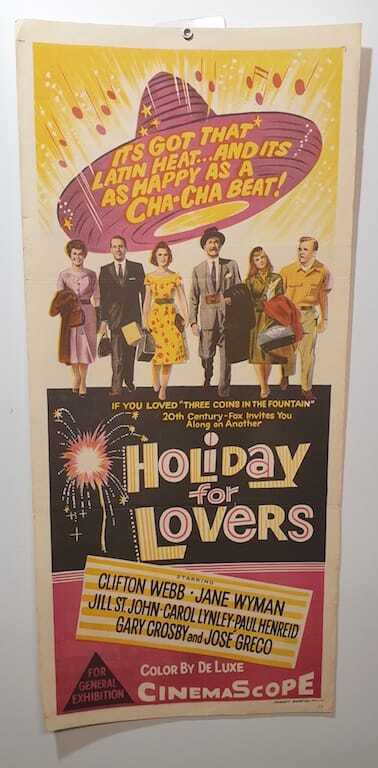 ORIGINAL DAYBILL MOVIE POSTER - HOLIDAY FOR LOVERS