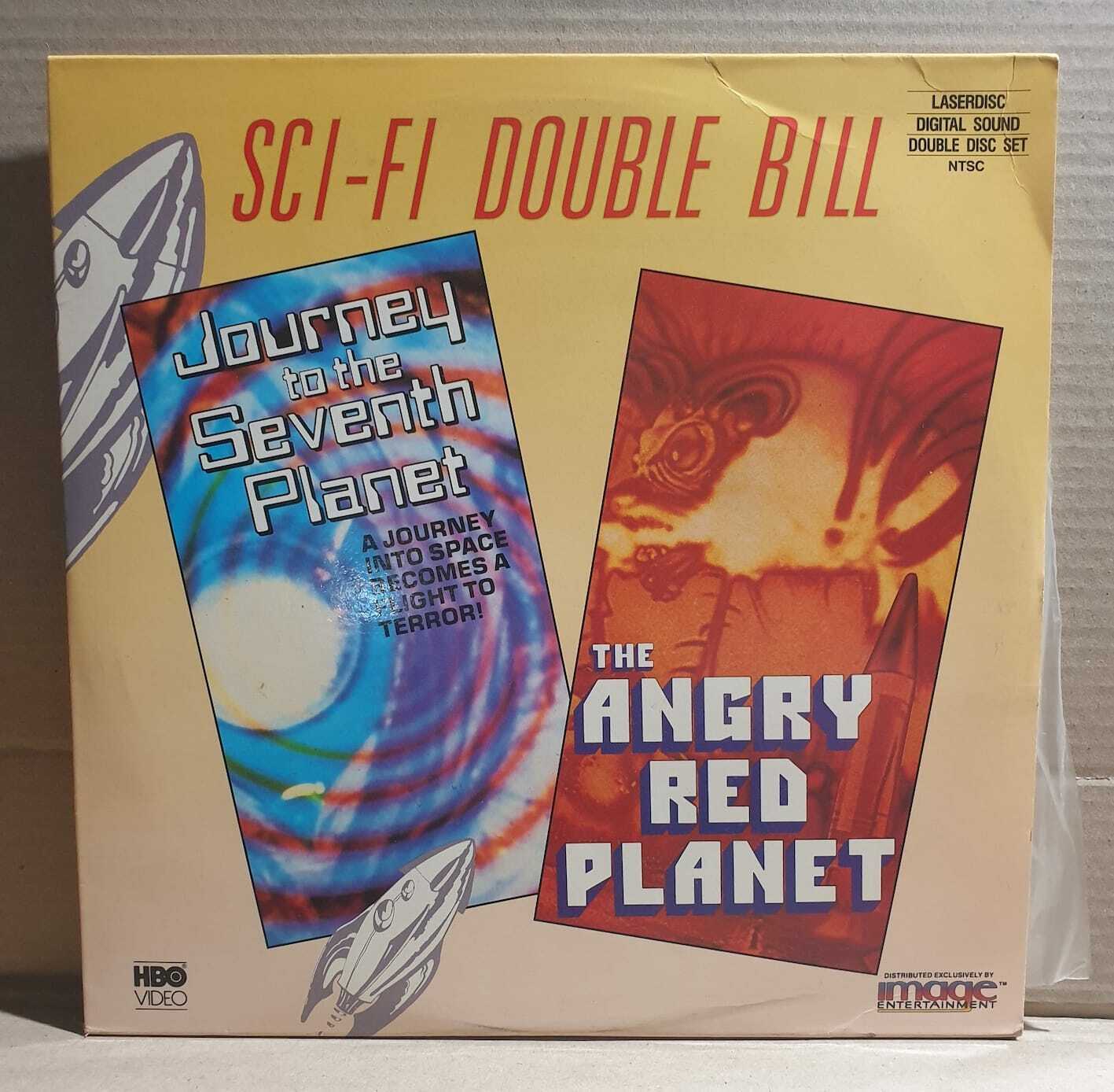 LASERDISC MOVIE -  THE ANGRY RED PLANET & JOURNEY TO SEVENTH PLANET - SCI-FI