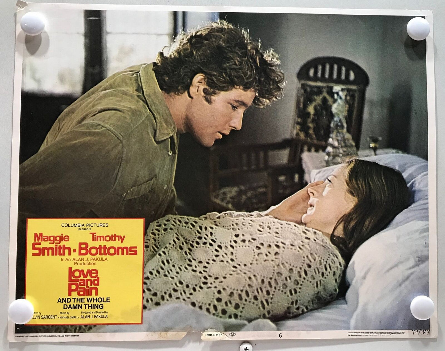 ORIGINAL LOBBY CARDS - LOVE AND PAIN AND THE WHOLE DAMN THING - 1972 - Set of 8