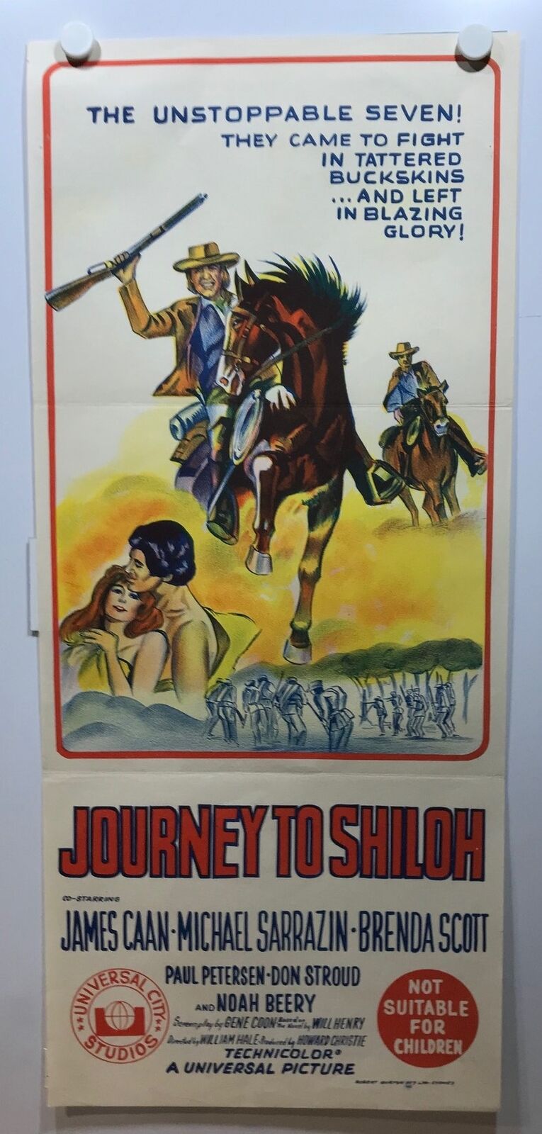 ORIGINAL DAYBILL MOVIE POSTER - JOURNEY TO SHILOH