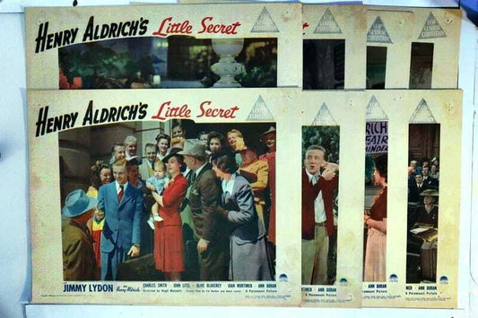 ORIGINAL LOBBY CARDS - HENRY ALDRICH'S LITTLE SECRET - 1944 - set of 8
