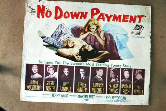 ORIGINAL LOBBY CARD - NO DOWN PAYMENT - 1957 - key #1 card