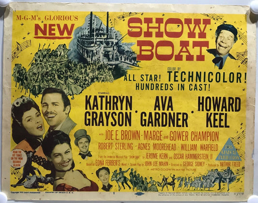 ORIGINAL LOBBY CARDS - SHOW BOAT (b) - 1951 - set of 8