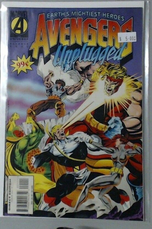 COMIC BOOK -- IRON MAN HULK CAPTAIN AMERICA UNPLUGGED THE AVENGERS MARVEL #11