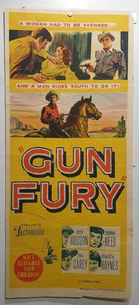 ORIGINAL DAYBILL MOVIE POSTER - GUN FURY