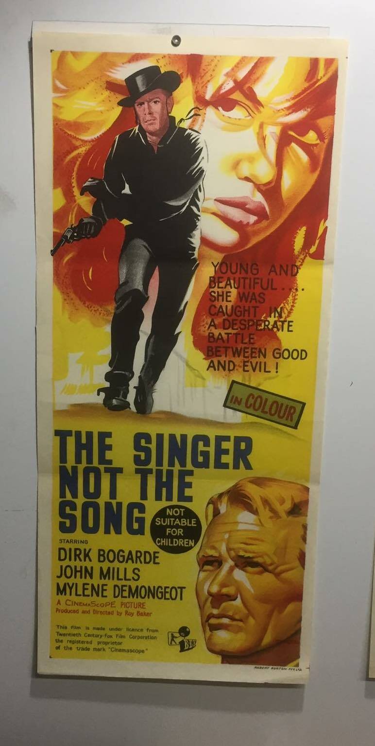 ORIGINAL DAYBILL MOVIE POSTER - THE SINGER NOT THE SONG